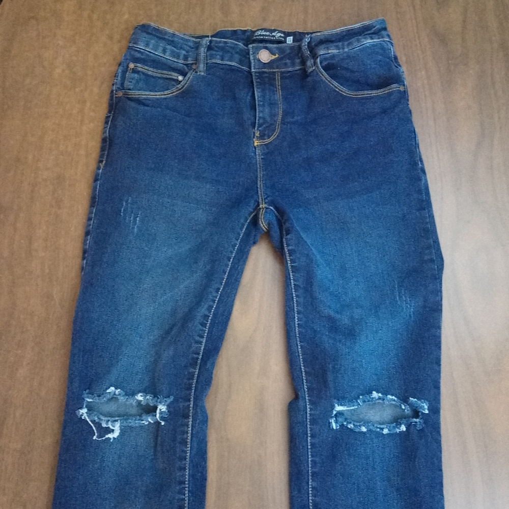 Blue Age Denim Collection Distressed Jeans